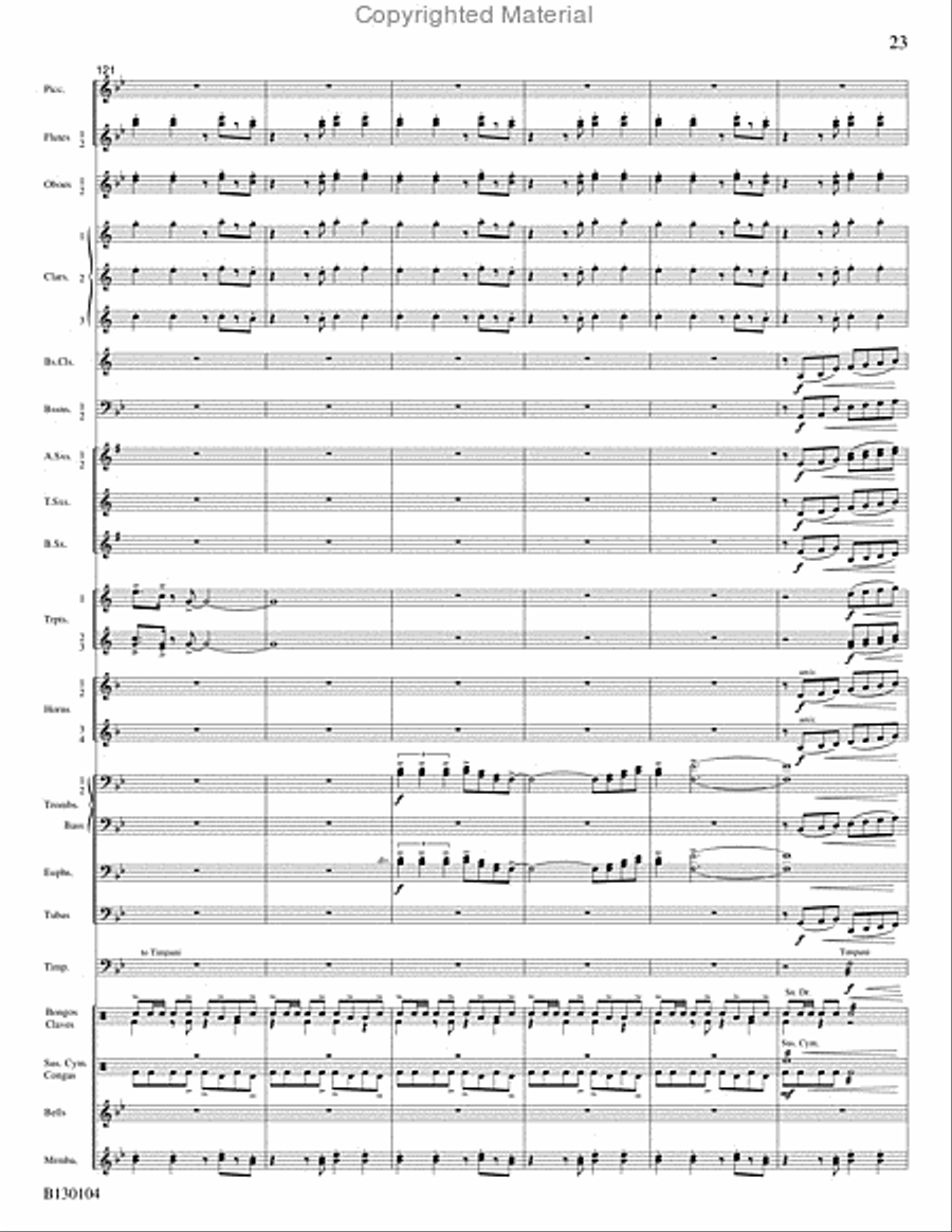 La Fiesta de San Antonio La Fiesta de San Antonio Concert Band scores gallery preview page 24