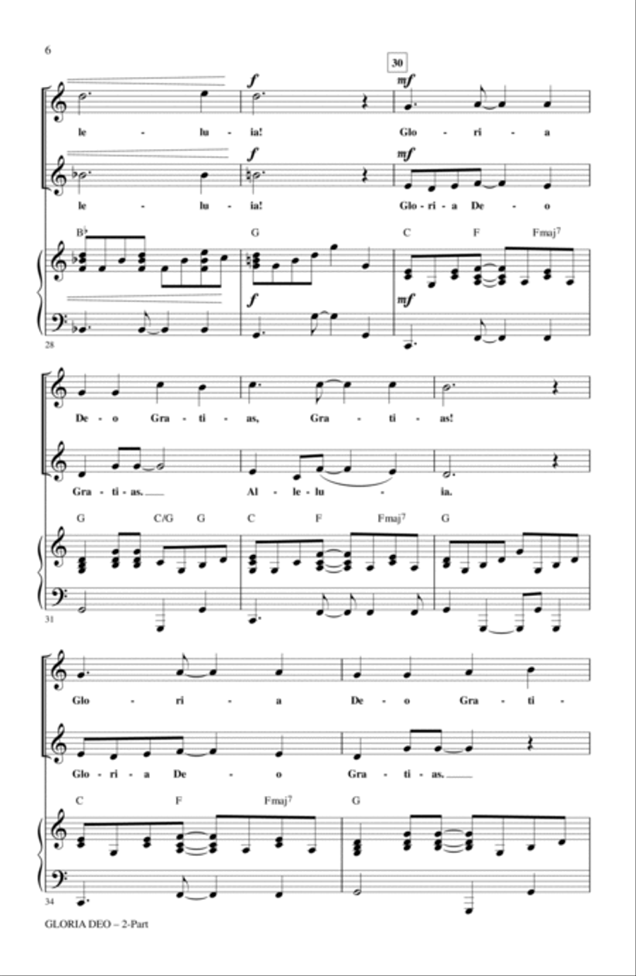 Gloria Deo 3-Part scores gallery preview page 4