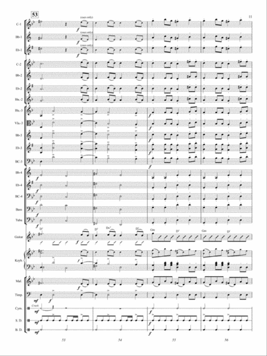 Symphony No. 40 Concert Band scores gallery preview page 11