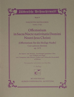 Offertorium in Sacra Nocte nativitatis Domini nostri Jesu Christi (Offertorium fur die Heilige Nacht)