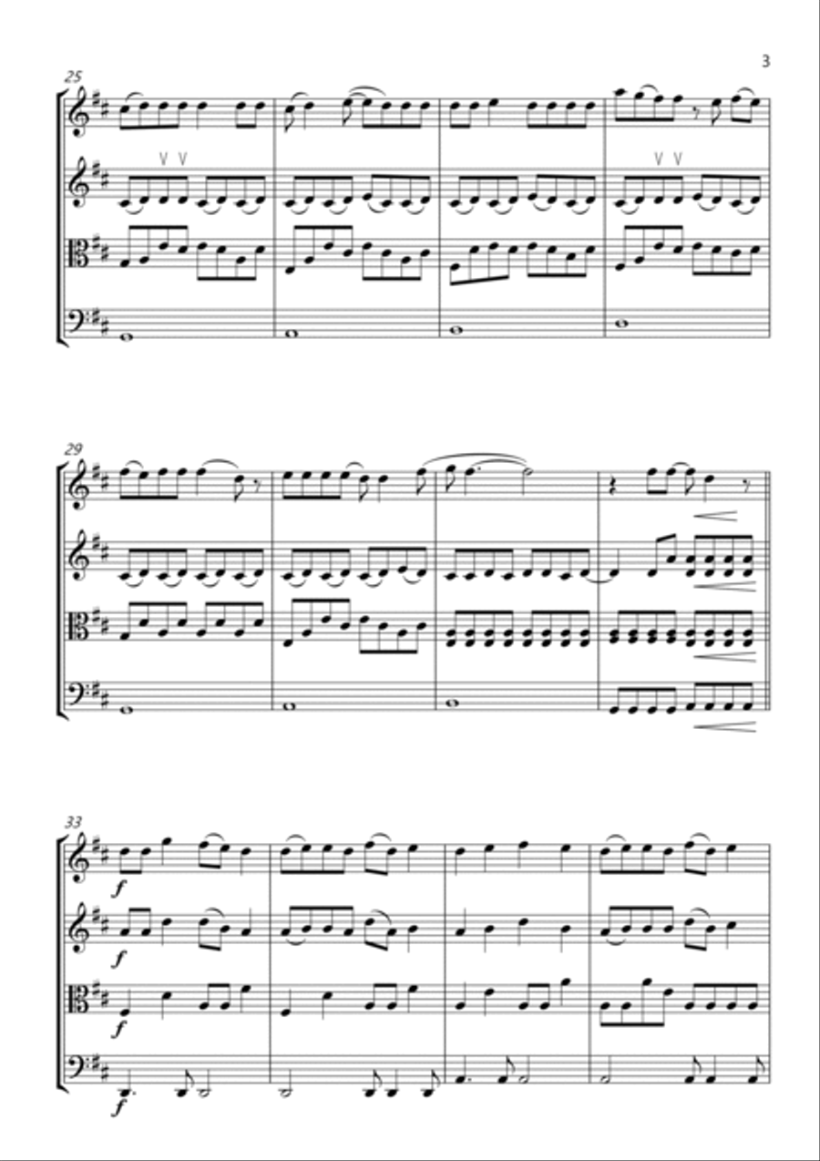 Love Story String Quartet scores gallery preview page 3