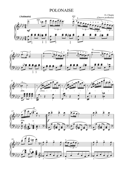 Chopin - Polonaise in A-flat major