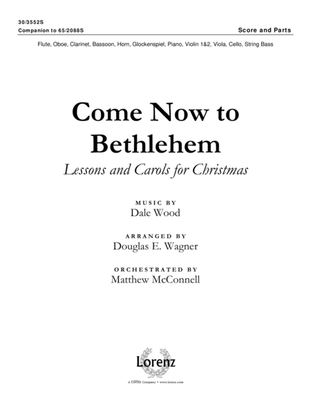 Come Now to Bethlehem - CD with Printable Parts