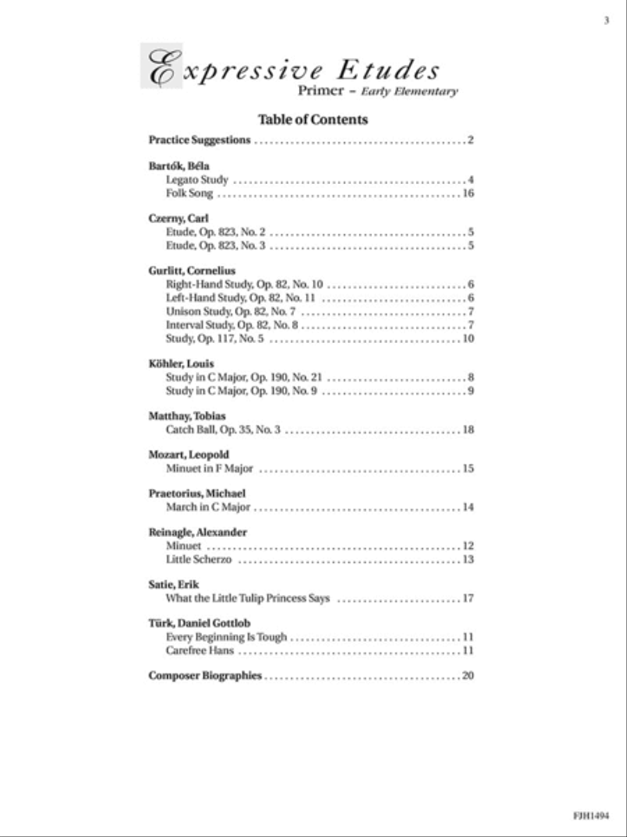 Expressive Etudes Primer