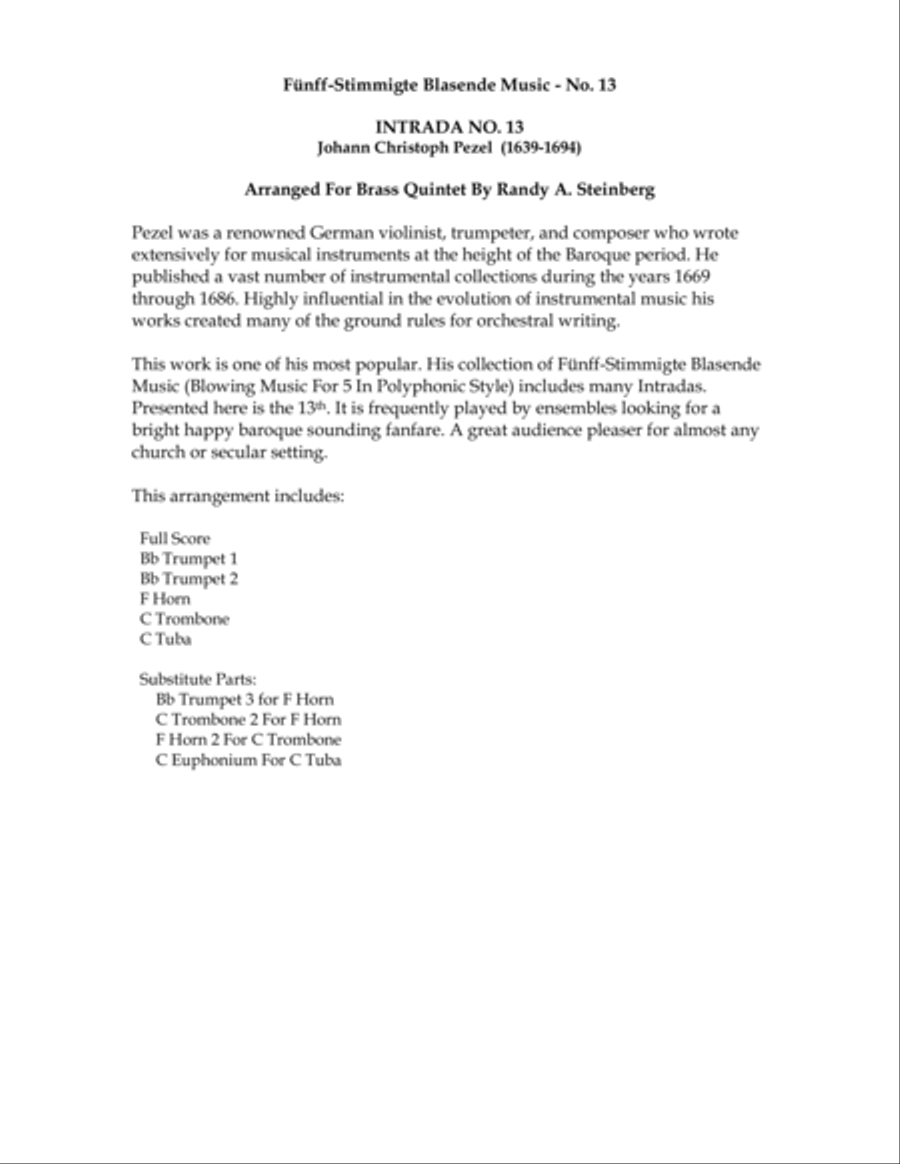 Intrada No. 13 Brass Ensemble scores gallery preview page 3