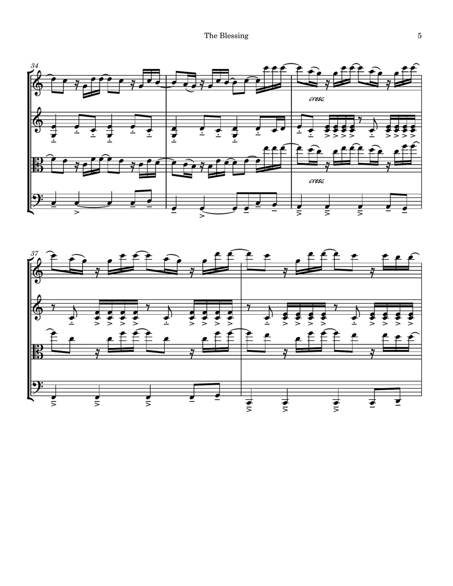 The Blessing String Quartet scores gallery preview page 5