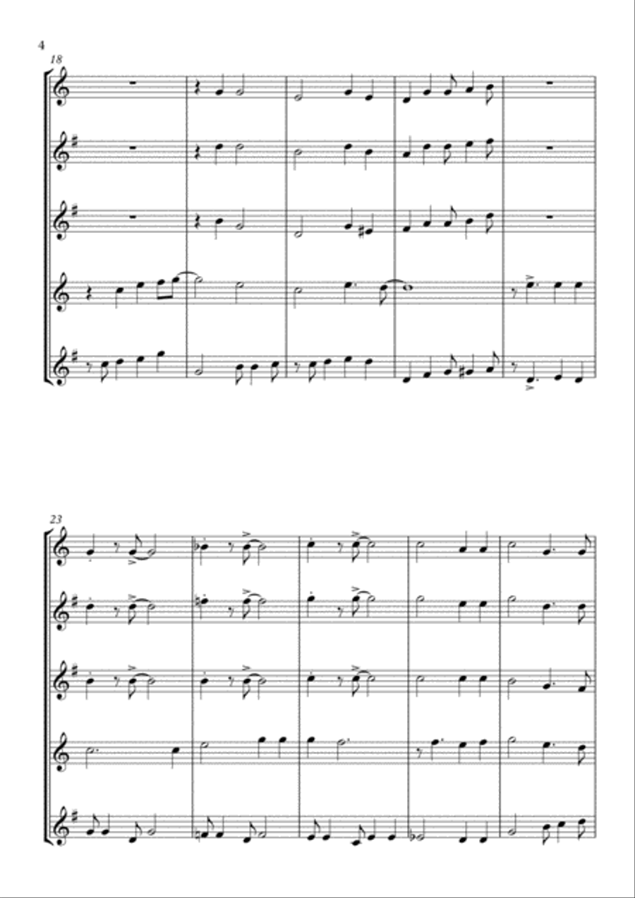When the Saints Go Marching In - for Saxophone Quartet Saxophone Quartet scores gallery preview page 4