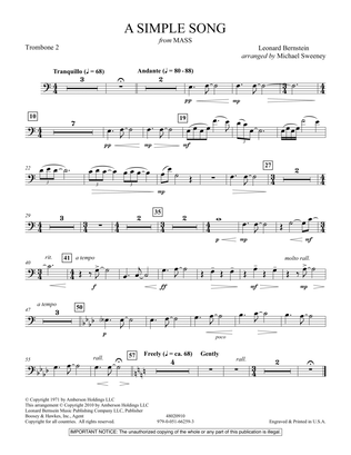 A Simple Song (from Mass) - Trombone 2