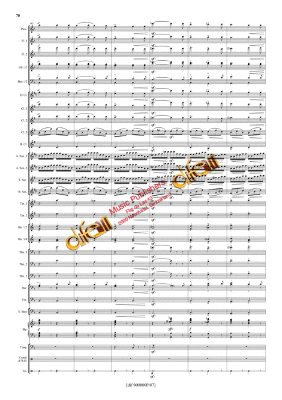La Moldau Concert Band scores gallery preview page 69
