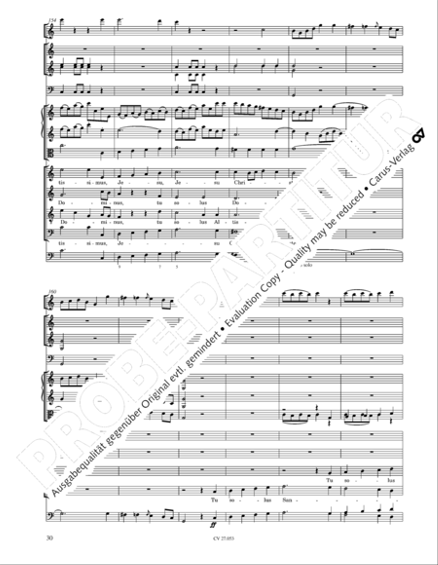 Creation Mass in A-major after Joseph Haydn (Schopfungsmesse in A nach Joseph Haydn) 4-Part scores gallery preview page 31