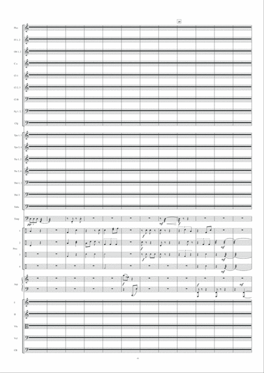 Simfonia núm. 4 Full Orchestra scores gallery preview page 6