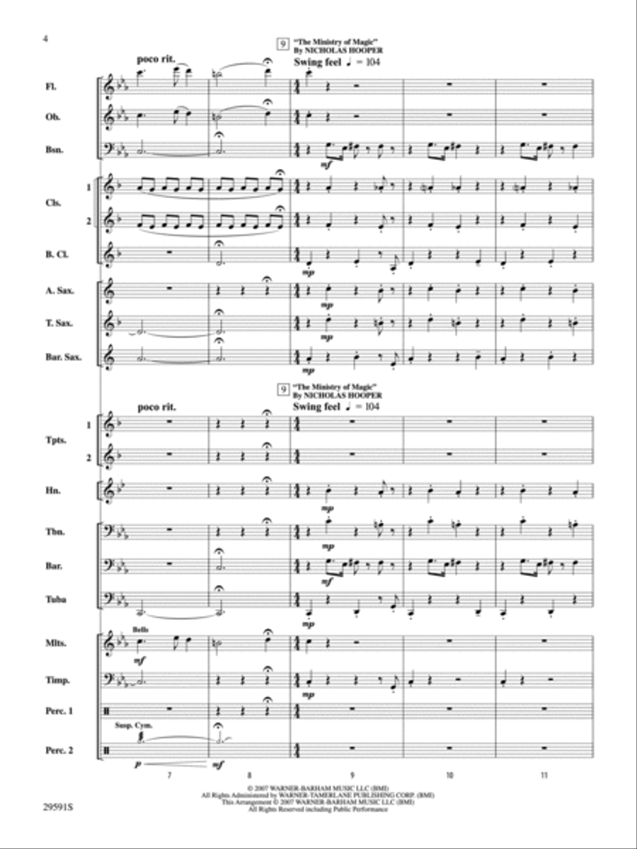 Harry Potter and the Order of the Phoenix, Suite from Concert Band scores gallery preview page 3