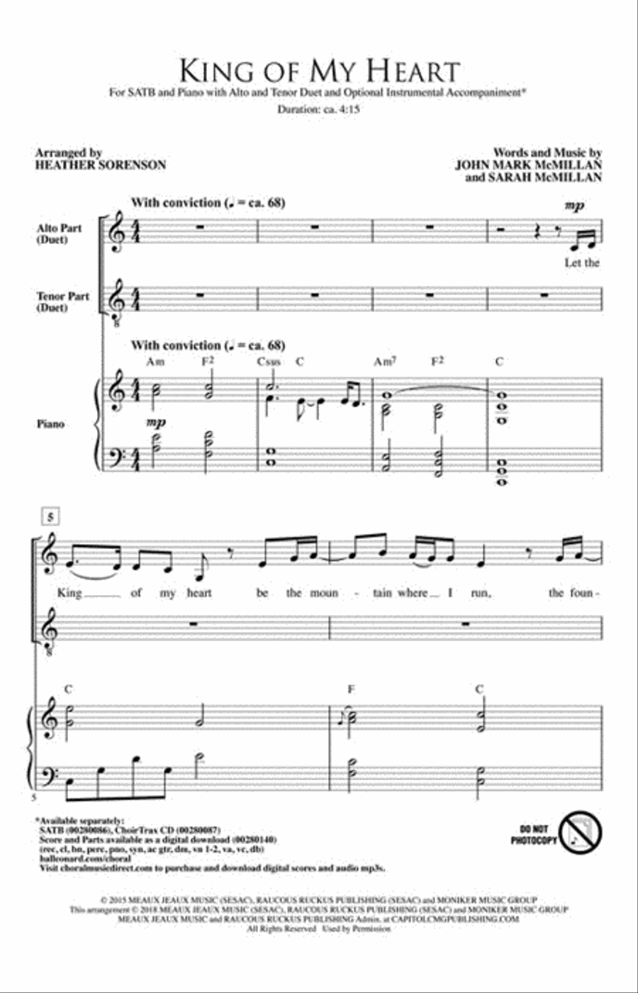 King of My Heart King of My Heart 4-Part scores gallery preview page 2
