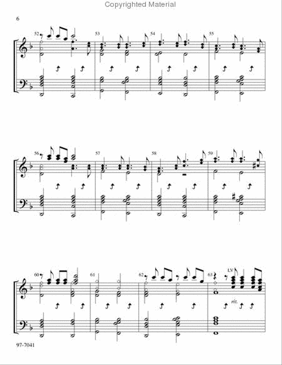 Patriotic Praise Handbell Choir scores gallery preview page 4