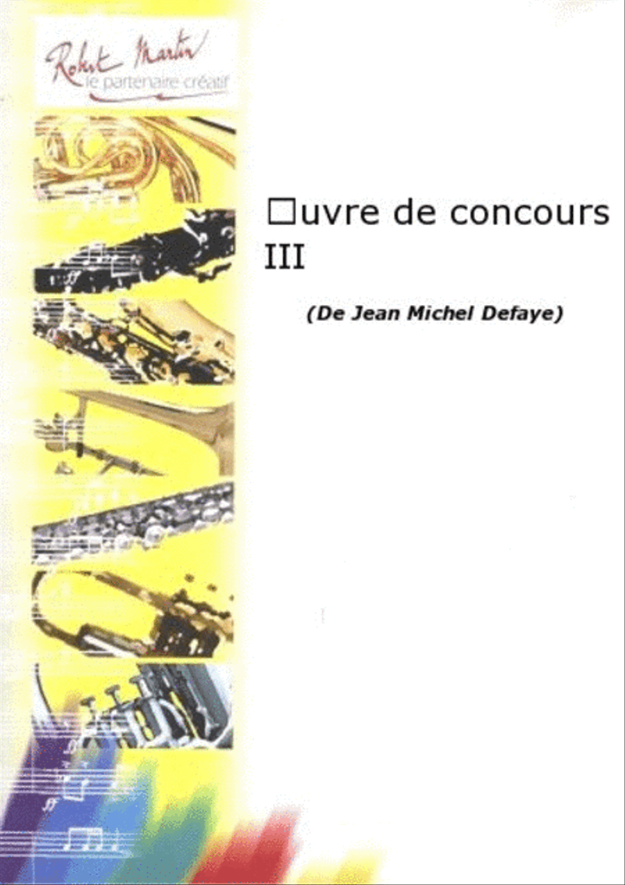Œuvre de concours III Piano Accompaniment scores gallery preview page 1