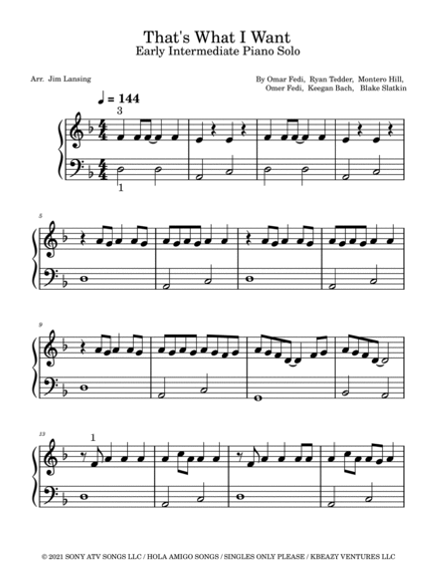 That's What I Want Piano Method scores gallery preview page 2