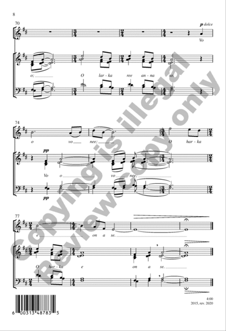 With My Blessing I Have Blessed You Divisi scores gallery preview page 8