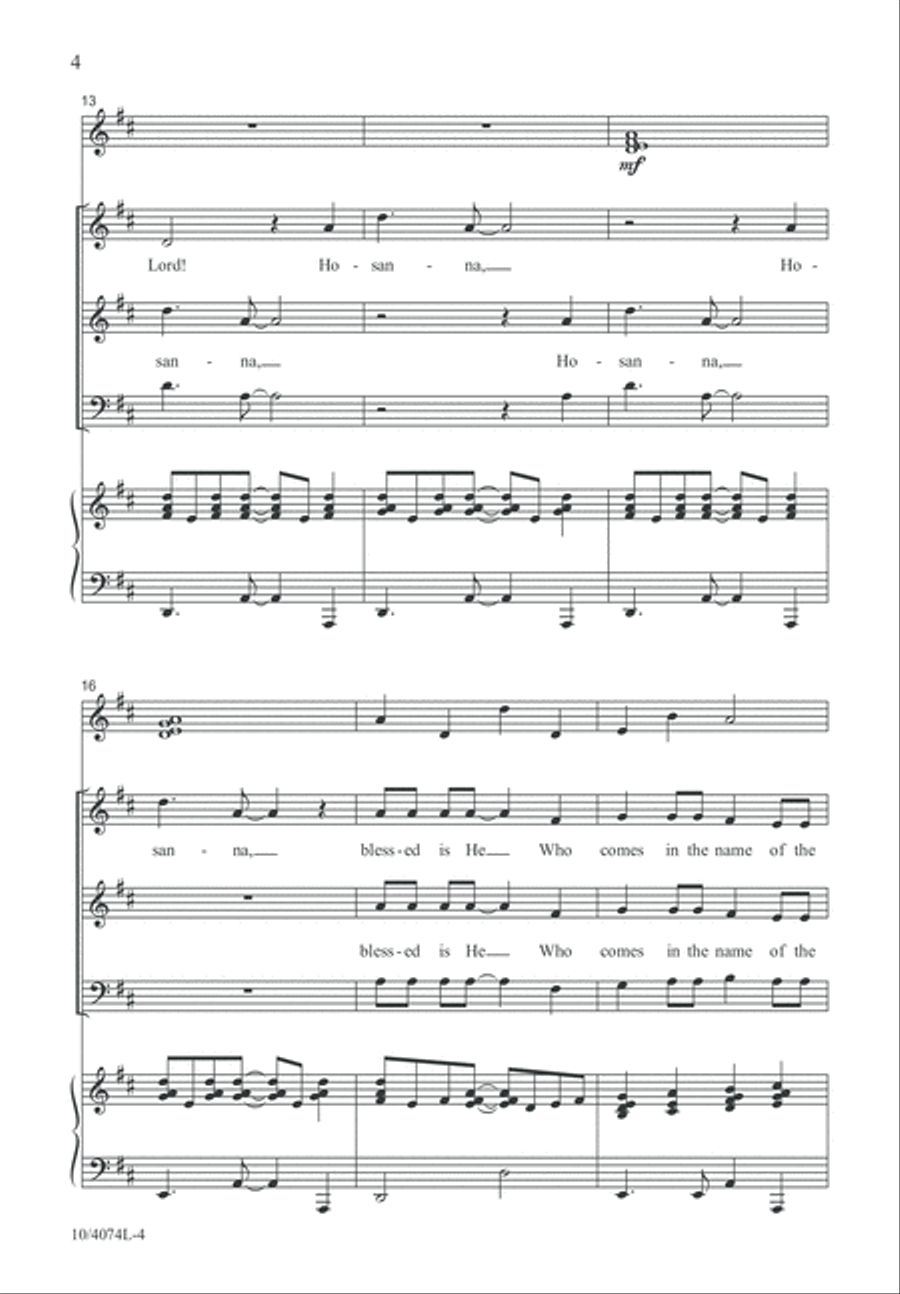 Blessed Is He Who Comes 4-Part scores gallery preview page 4