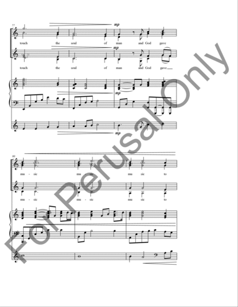 And God Gave Music And God Gave Music SSAA scores gallery preview page 13