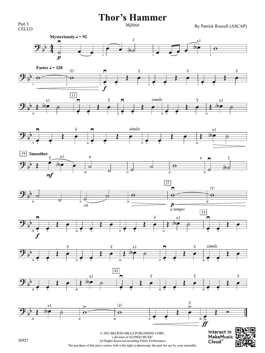 Thor's Hammer: Part 3 - Cello