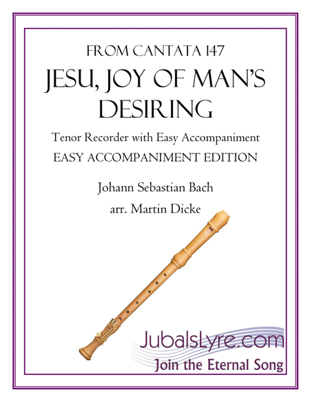 Jesu, Joy of Man’s Desiring (Tenor Recorder with Easy Accompaniment) image number null