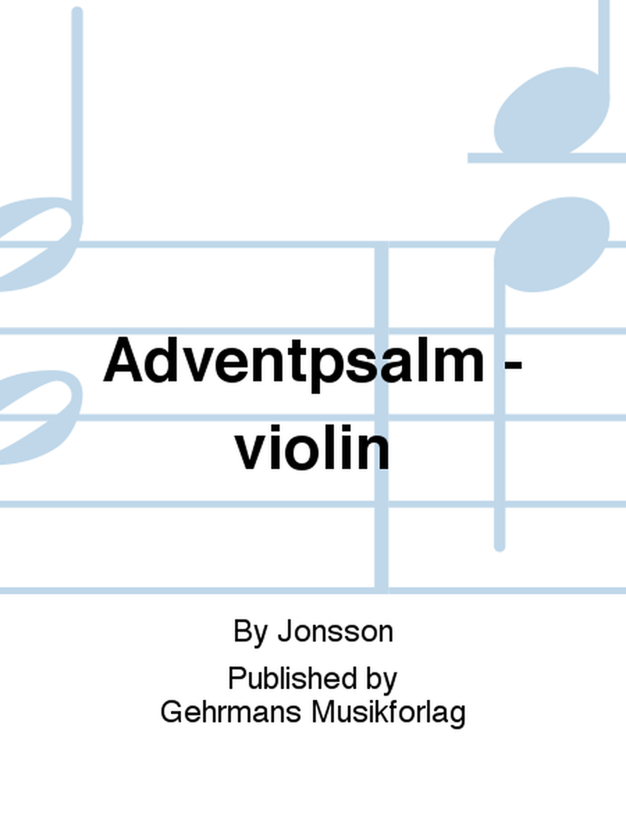 Adventpsalm - violin