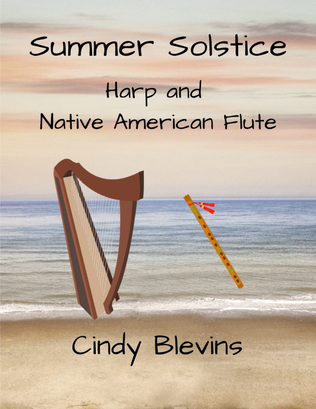 Book cover for Summer Solstice, for Harp and Native American Flute