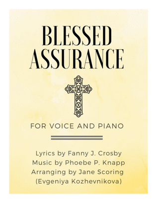 Book cover for Blessed Assurance (Voice and Piano)