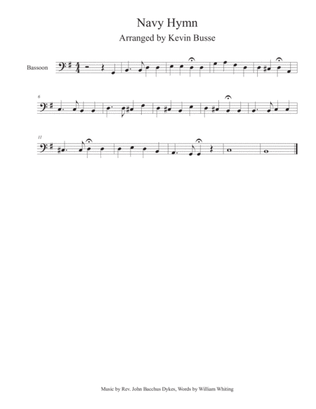 Navy Hymn - Bassoon
