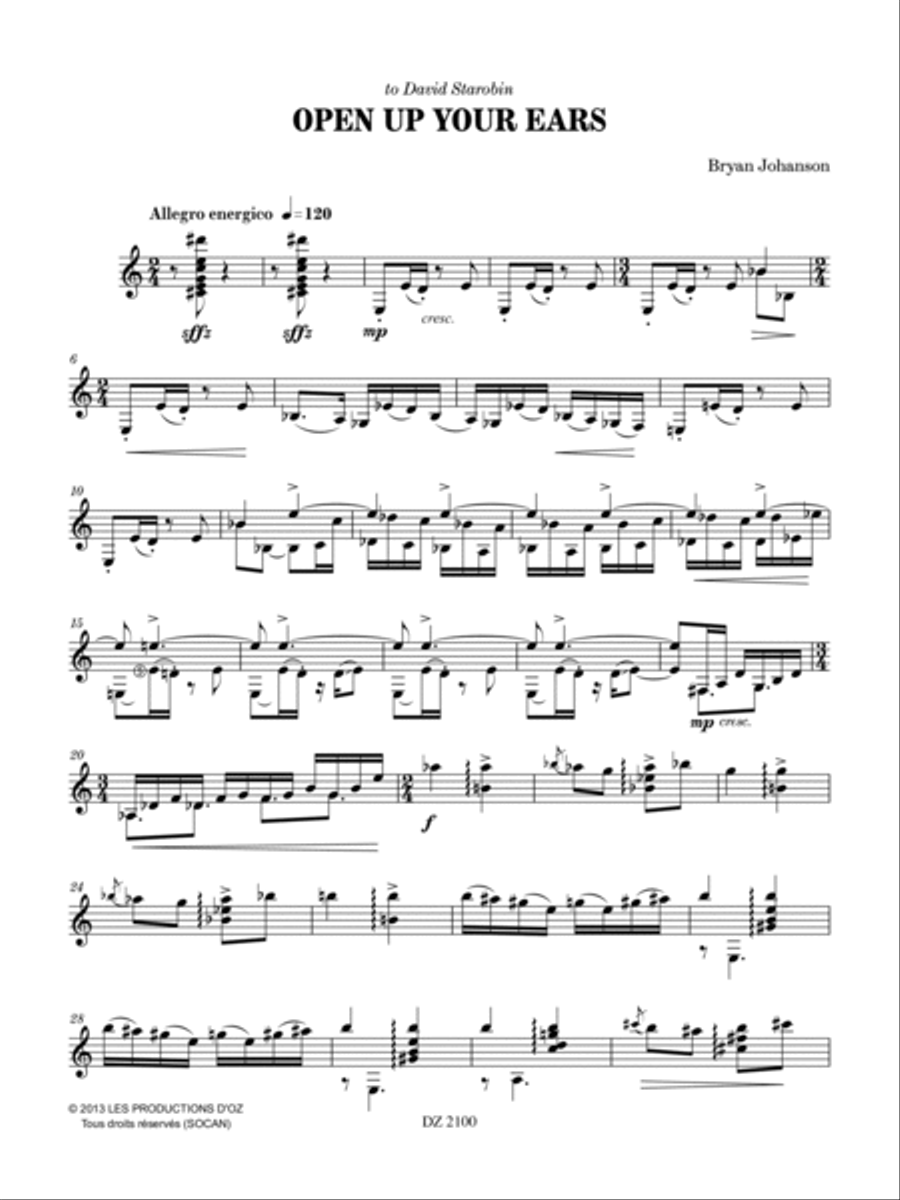 Open Up Your Ears Classical Guitar scores gallery preview page 3