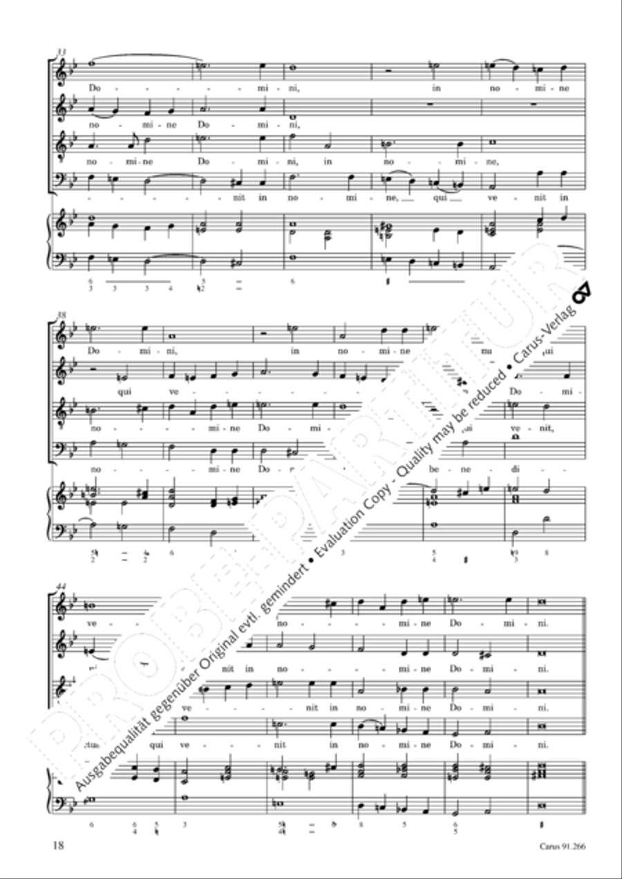 Missa Sancti Jacobi in B Missa Sancti Jacobi in B 4-Part scores gallery preview page 19