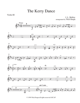 Kerry Dance (String Orchestra) Violin III part (optional)