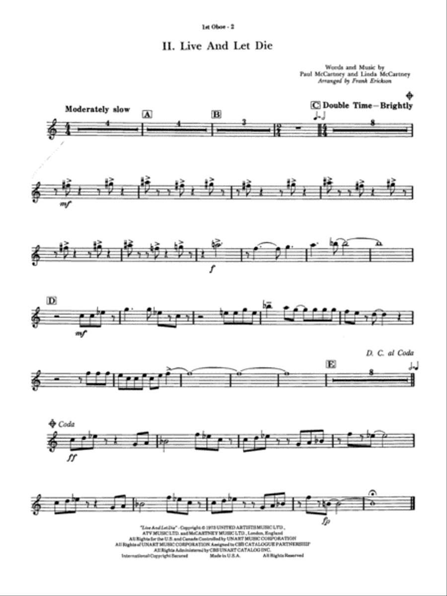 James Bond Suite (Medley): Oboe Concert Band scores gallery preview page 2