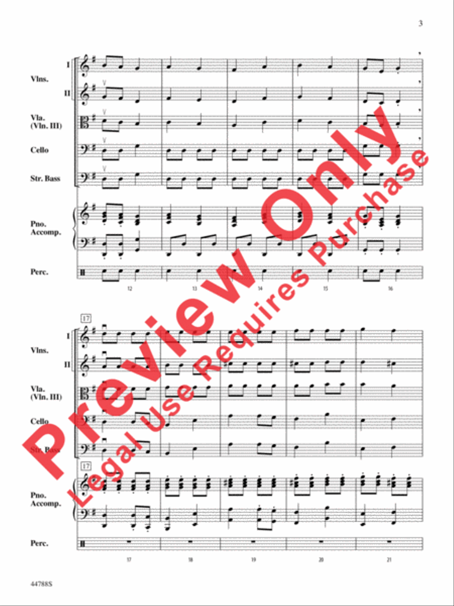 Russian Dance from The Nutcracker String Orchestra scores gallery preview page 11