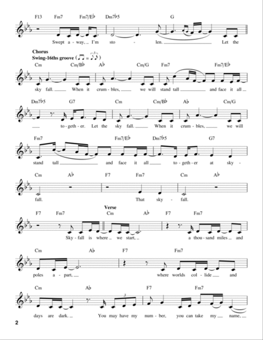 Skyfall Skyfall Voice scores gallery preview page 2