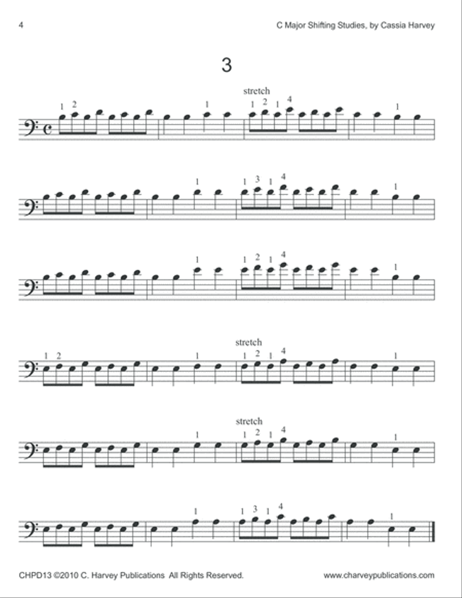 C Major Shifting for the Cello Cello Solo scores gallery preview page 5