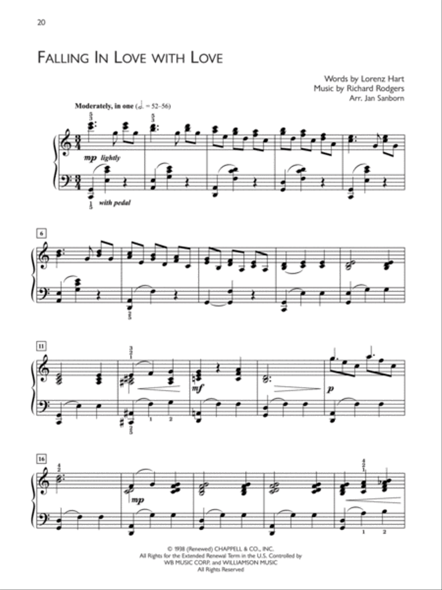 Popular Performer -- Rodgers and Hart Piano Solo scores gallery preview page 3