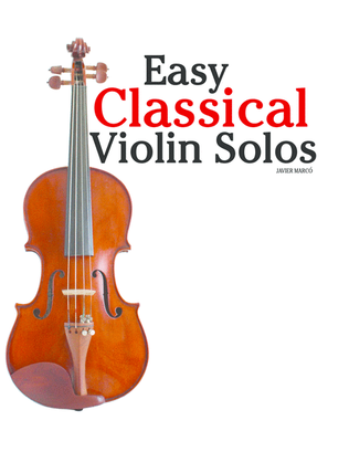 Book cover for Easy Classical Violin Solos