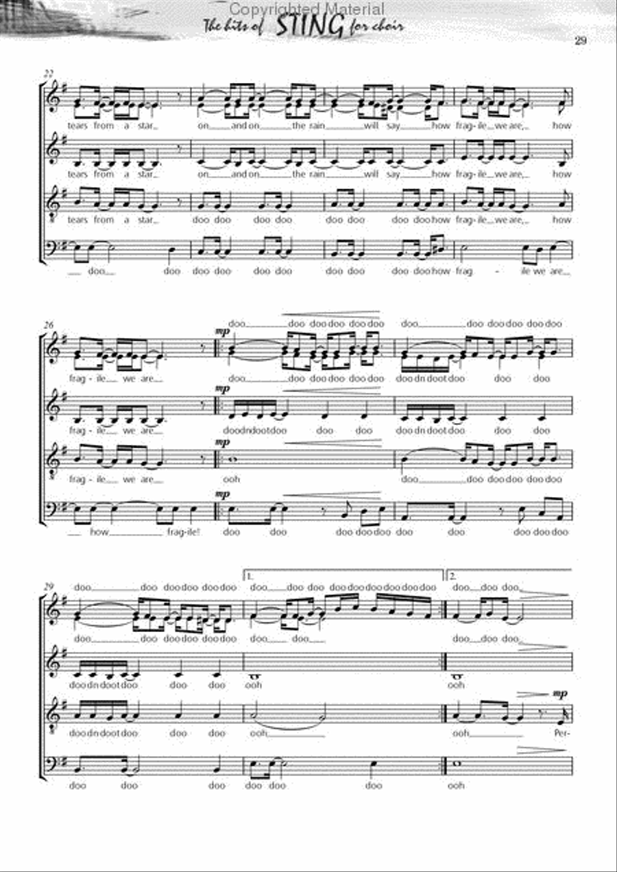 Fields of Gold SSATB scores gallery preview page 17