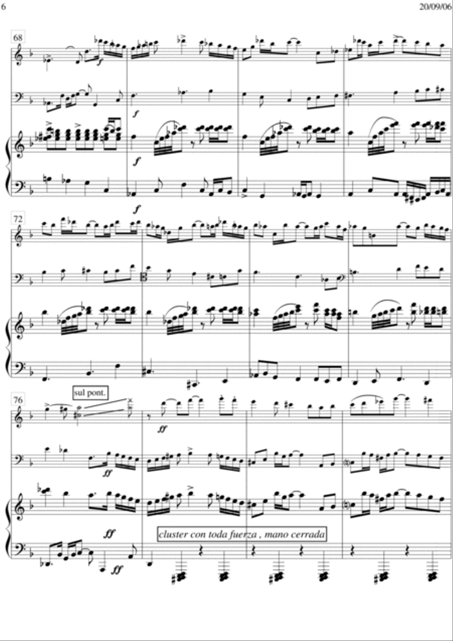 Recuerdos 2 (Los Aires Porteños) Piano Trio scores gallery preview page 6