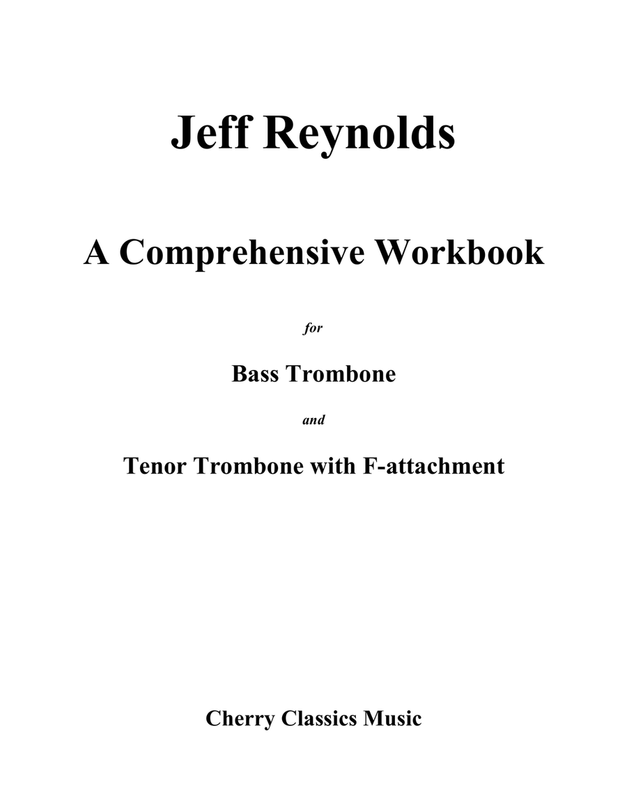 A Comprehensive Workbook for Bass Trombone and Trombone with F-attachment Bass Trombone scores gallery preview page 1