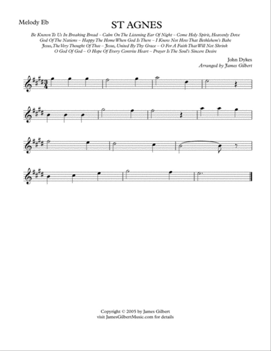 ST AGNES (Jesus, The Very Thought Of Thee) Small Ensemble scores gallery preview page 4