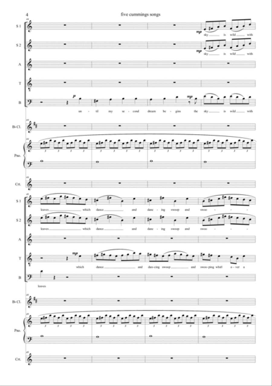 5 cummings songs 5 cummings songs Choir scores gallery preview page 4