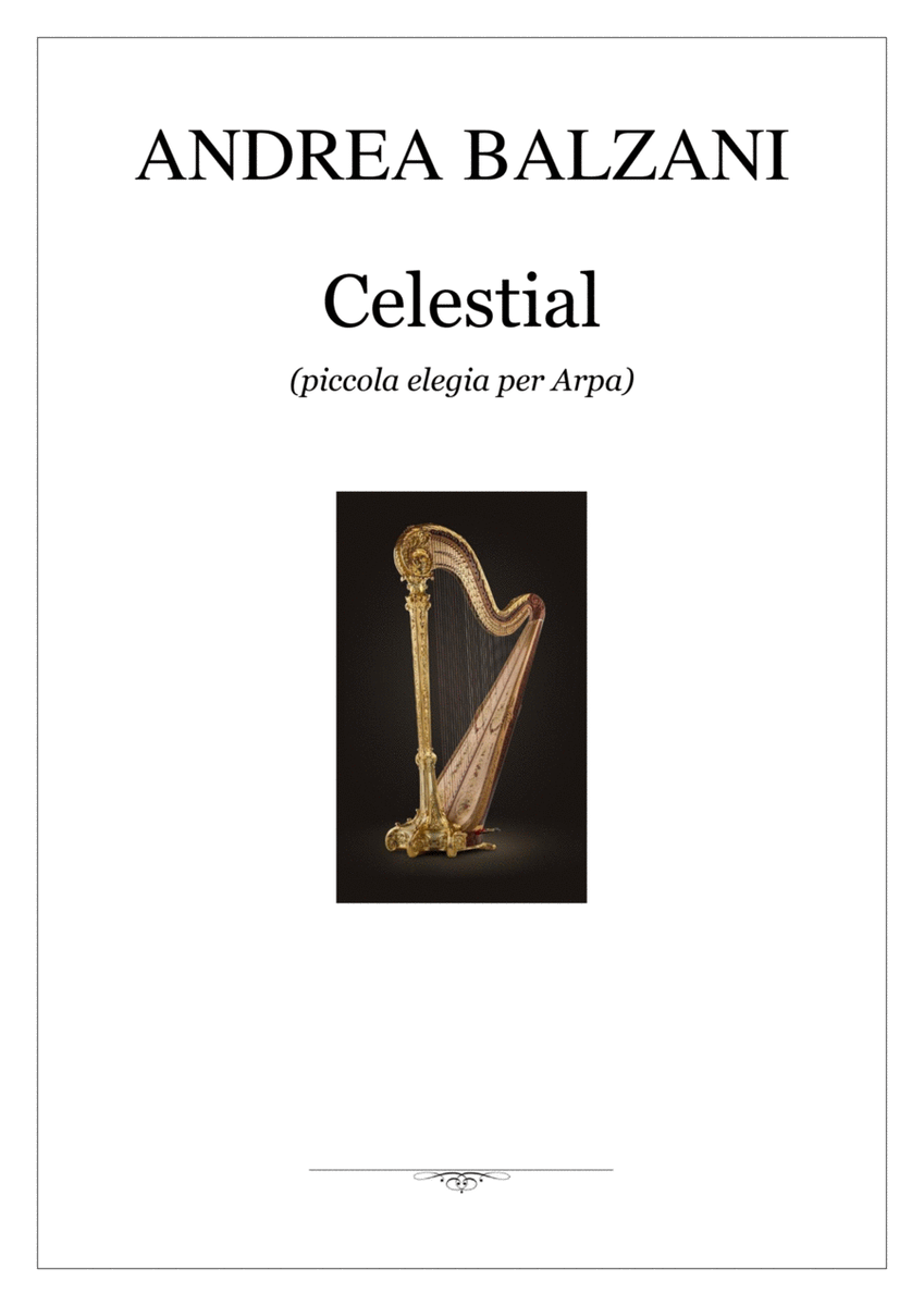 🎼 Celestial - Piccola Elegia per Arpa [HARP SCORE] (foglio album)