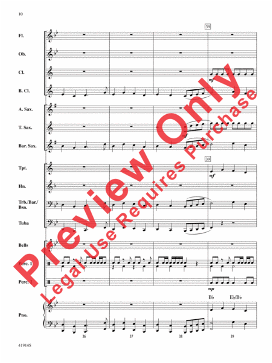 Presto! Presto! Concert Band scores gallery preview page 11