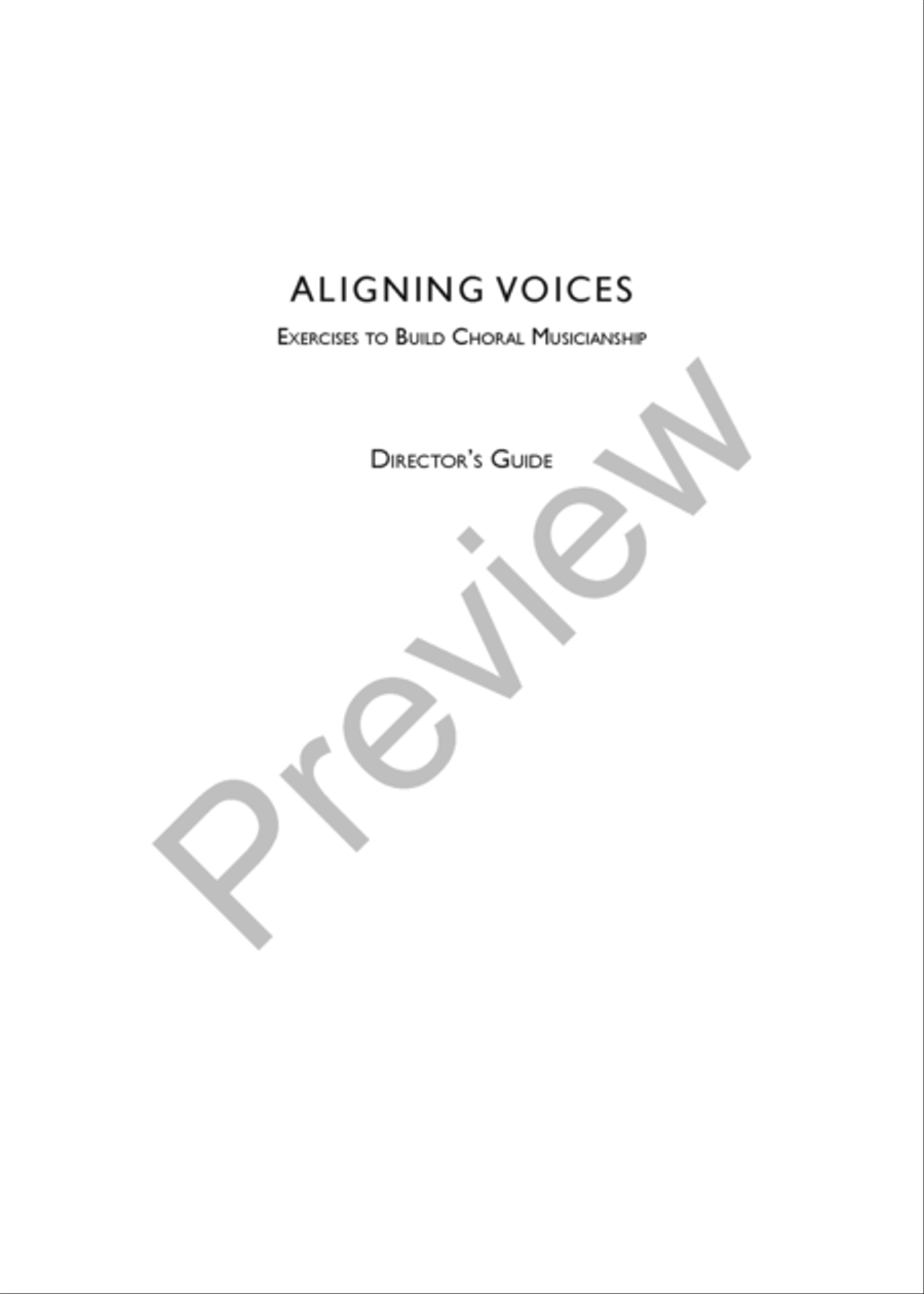 Aligning Voices - Director's edition TTBB scores gallery preview page 2