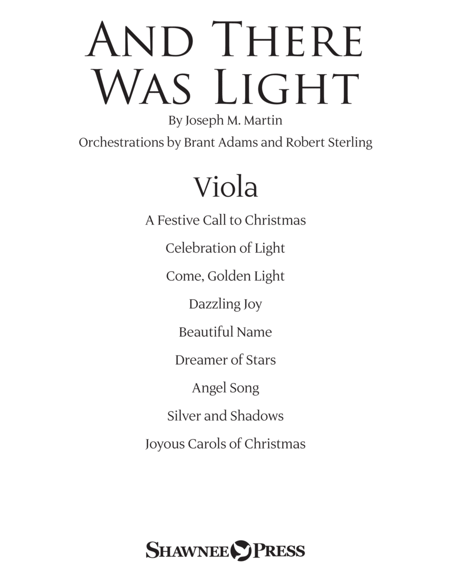 And There Was Light - Viola Choir scores gallery preview page 1