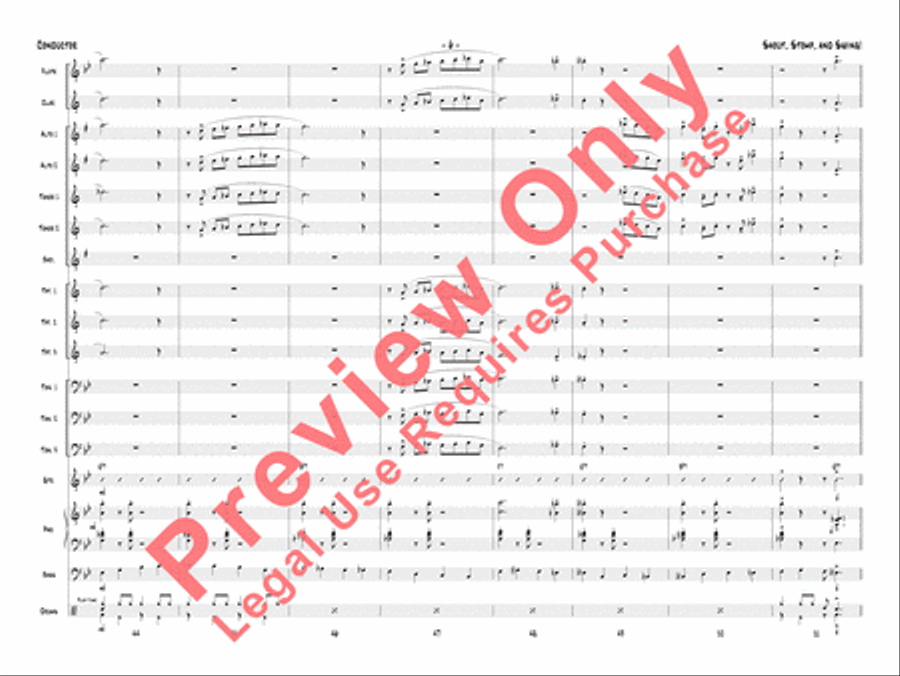 Shout, Stomp, and Swing! Jazz Ensemble scores gallery preview page 9