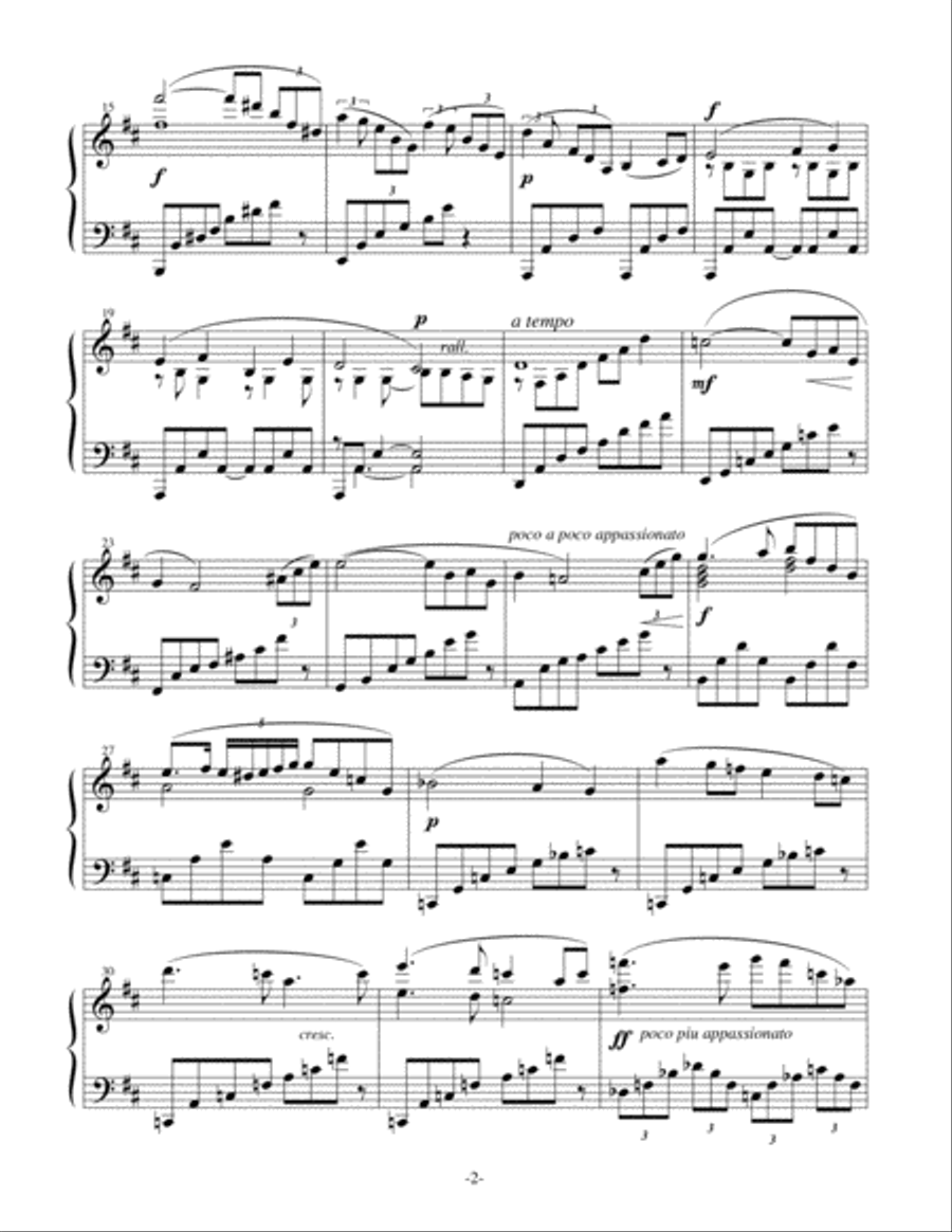 Méditation from Thaïs - piano transcription Piano Solo scores gallery preview page 2