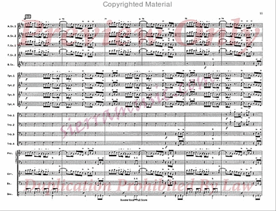 Rooster Parade Big Band scores gallery preview page 12